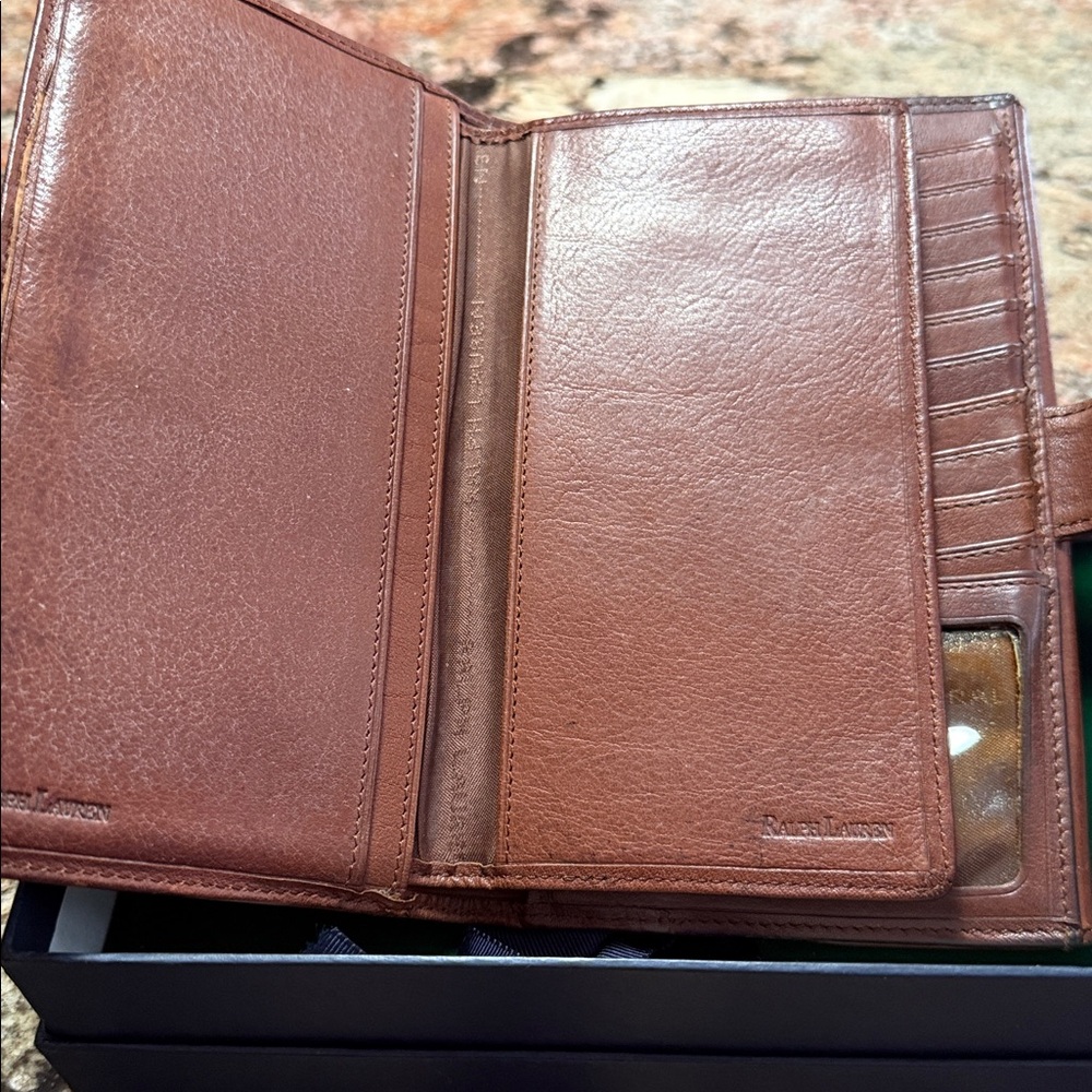 Ralph Lauren Tan Leather Card Holder - Picture 4 of 7